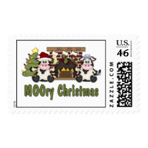 MOOry Christmas Cow Postage