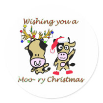 Moory christmas sticker