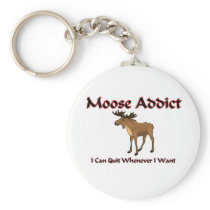 Moose Addict Keychain