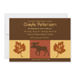 MOOSE Adirondack Lodge Rustic theme Baby Shower Personalized Invitation