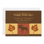 MOOSE Adirondack Lodge Rustic theme Baby Shower Invite