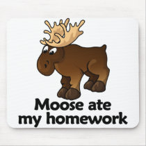 Moose ate my homework mousepad