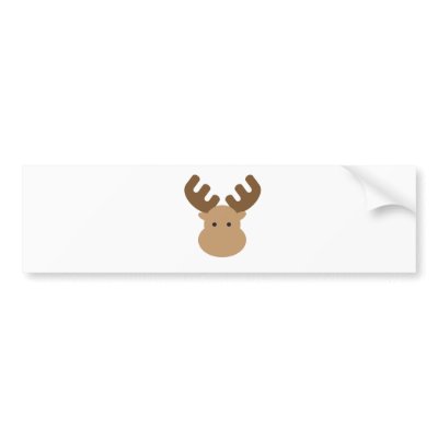 moose bumper sticker