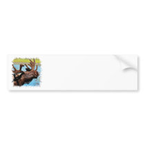 Moose Bumper Sticker