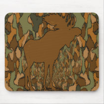 Moose Camouflage Gifts and Invitations Mouse Pad
