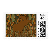 Moose Camouflage Gifts and Invitations Postage Stamps