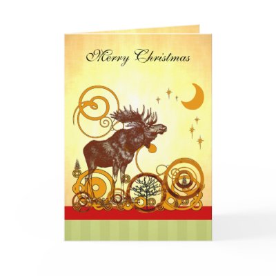 Moose Christmas cards