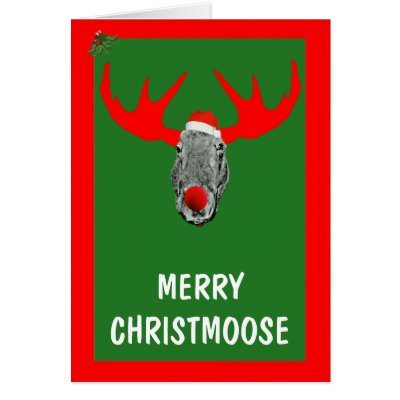 Moose Christmas cards