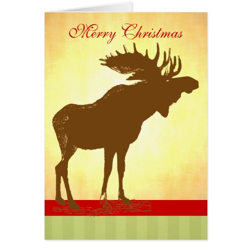 Moose Christmas Card | Zazzle