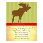 Moose Christmas Custom Invites