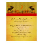 Moose Christmas Dinner Invitation & Party Invites
