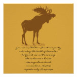 Moose Christmas Dinner Invitations