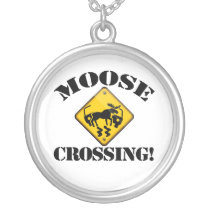 Moose Crossing Necklace necklaces