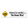 Moose Crossing Sign Bumper Sticker