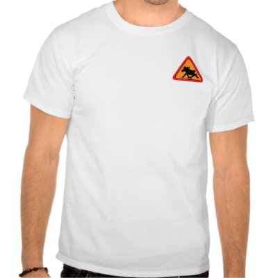 Moose Crossing Tee Shirts by izhehaller