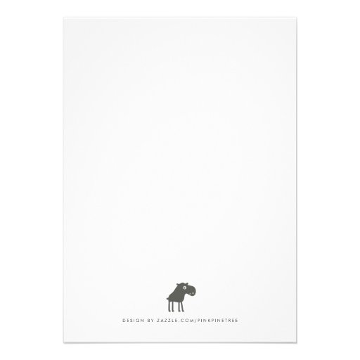 Moose Deer Family Couples Baby Shower Invitation