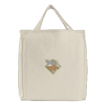 Moose embroidered bags