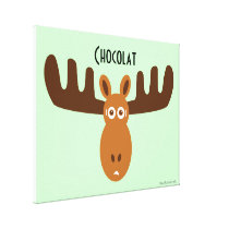Moose Head_Chocolat canvas prints