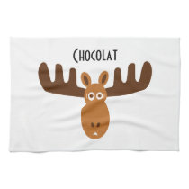 Moose Head_Chocolat Moose kitchen towels