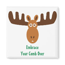 Moose Head_Embrace Your Comb Over magnets