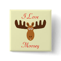 Moose Head_I Love Moosey buttons