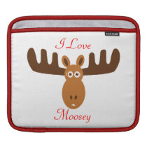 Moose Head_I Love Moosey ipad sleeves