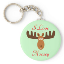 Moose Head_I Love Moosey keychains