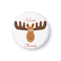 Moose Head_I Love Moosey magnets