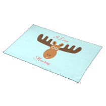 Moose Head_I Love Moosey placemats
