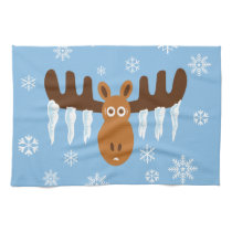 Moose Head_Icicle Antlers kitchen towels