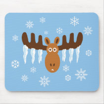 Moose Head_Icicle Antlers mousepads