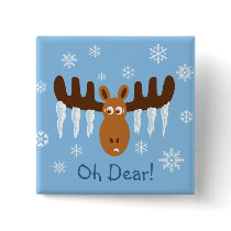 Moose Head_Icicle Antlers_Oh Dear! buttons
