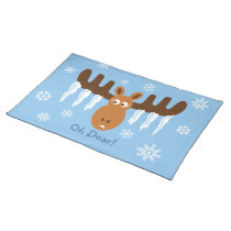 Moose Head_Icicle Antlers_Oh Dear! placemats