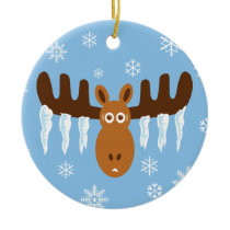 Moose Head_Icicle Antlers ornaments