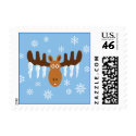 Moose Head_Icicle Antlers postage postage by Artful_Animalz Moose Head_Icicle Antlers postage postage