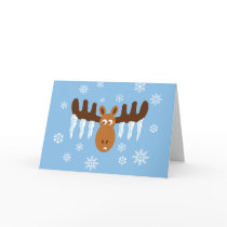 Moose Head_Icicle Antlers_Warmest Wishes cards