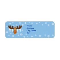 Moose Head_Icicle Antlers_Warmest Wishes labels