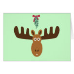 Moose Head_Merry Kiss Moose #2 Card