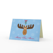 Moose Head_Merry Kiss Moose_Happy Gnu Year! cards