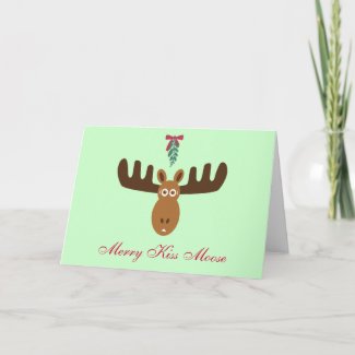 Moose Head_Merry Kiss Moose_Happy Gnu Year! card