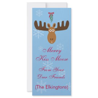 Moose Head_Merry Kiss Moose_Happy Gnu Year! gift w rackcard