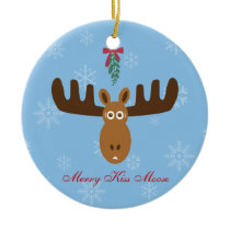 Moose Head_Merry Kissmoose_Happy Gnu Year! ornaments