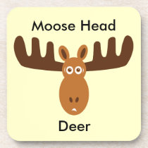 Moose Head_Moose Head Deer cork coasters