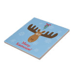 Moose Head_Mooseltoe_Merry Kissmoose! Tiles