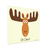 Moose Head_Oh Dear! canvas prints