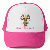 Moose Head_Partier Gnu_Happy Gnu Year!2 hats