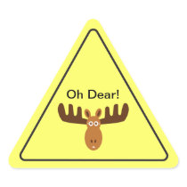 Moose Head_Road Sign2_Oh Dear! stickers