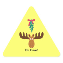 Moose Head_Road Sign_Mistletoe_Oh Dear! stickers