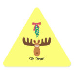 Moose Head_Road Sign_Mistletoe_Oh Dear! stickers