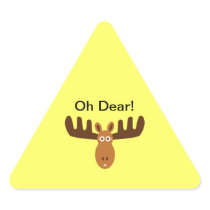 Moose Head_Road Sign_Oh Dear! stickers